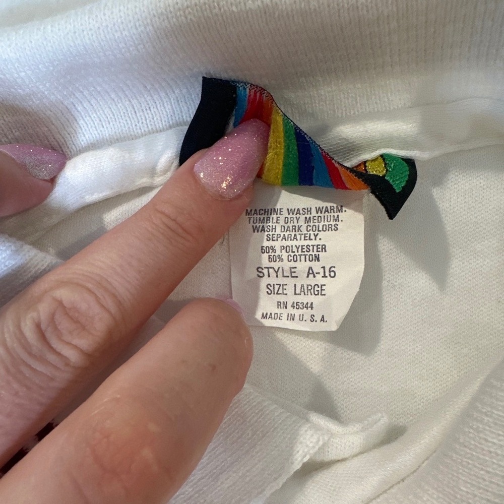 Vintage Souvenir Tropicana Atlantic City Polo Shirt White USA Made LARGE - Picture 5 of 6